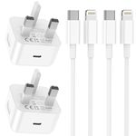 iPhone Charger Fast Charge 2Pack USB C Charger Plug Power Adapter and 2M USB C to Cable Lead Phone Charging for Apple iPhone 14 13 12 11 Pro Max XS XR X SE 8Plus, for ipad (white)