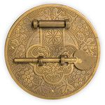 CBH Longevity Brass Plate Chest Box Latch Decorative Hardware 4"