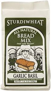 Sturdiwheat All Natural Bread Mix, Garlic Basil, 1lb Package (Pack of 4)
