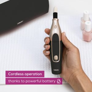Beurer Manicure Pedicure Set – Black Electric Nail Care Kit