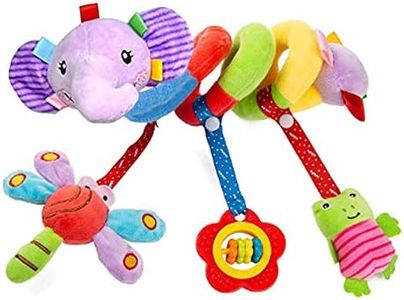Comius Sharp Juguetes Colgantes para colgar en Cochecito - Sonajero en espiral para recién Nacido y niños (Elefante)