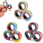 9Pcs Magnetic Rings Fidget Toy Set,