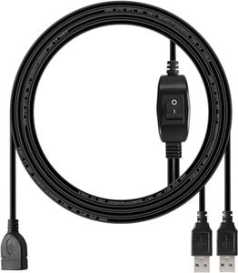 USB Splitter Cable,Printer Sharing Switch Cable, USB Splitter 2 Male 1 Female for Printer, Scanner, Speaker, Keyboard, Mouse Etc, with Printer Cable (5ft/1.5m)