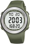 Hearkent Waterproof Pedometer Watch Non Bluetooth No App Required Simple Step Counter Calories Sport Watch with LCD Large Numbers…