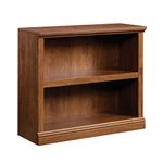 Sauder 420178 2-Shelf Bookcase, L: 35.28" x W: 13.35" x H: 29.92", Oiled Oak finish