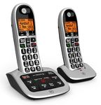 BT 4600 Cordless Landline House Phone, Big Buttons, Advanced Nuisance Call Blocker, Call Block Hot Key, Answer Machine, Twin Handset Pack