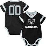 NFL Las Vegas Raiders Baby-Boy Dazzle Bodysuit, Team Color, 18 Months