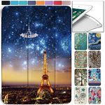 DuraSafe Cases for iPad 7.9 Inch Mini 5th Gen [ Mini 5 2019 ] A2133 A2124 A2126 MUQY2HN/A MUQW2HN/A MUQX2HN/A Lightweight Smart Adjustable Stand Feature Printed Sleek Design Flip Case - Paris Night