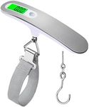 GIOD Portable Luggage Scale, High Precision Digital Luggage Scale, Luggage Scale with Hook Backlit LCD Display, 110lb/50kg Ideal for Backpack Suitcase or Carry-on Luggage (Silver)