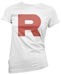 R Team - Womens T-Shirt - Blast Off Game Geeky 16 White