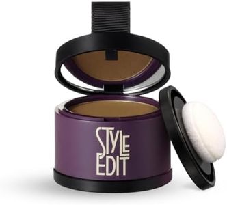 Style Edit Root Touch Up Powder for Light Brown Hair | Cover Up Hair Color for Grays and Roots Coverage | Mineral Infused Binding Hairline Powder