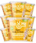 Bio&Me: Super Seedy & Nutty Gut-Loving Porridge 8-Pack (8 x 58g pots) / 100% plant-based, Vegan, High in Fibre, Low Sugar/On The Go Breakfast