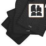 Travall ® Waterproof Rubber Car Mats (set of 4) fits: KIA Sportage (2015-2021) specifically for Right Hand Drive (RHD) Models