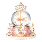 Autker Carousel Music Box Unicorn Snow Globe Horses Music Box with 7 Colorful LED Lights Birthday/Christmas/Valentine Gift for Kids,Girls,Daughter,Women (Melody You are My Sunshine)