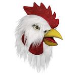 molezu Rooster Mask Latex, Unisex, Party Accessory