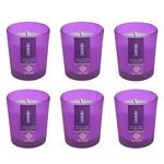 EKAM Lavendar Votive Soy Wax Scented Candle, 40 Grams, 10 Hours Burn Time| Long Lasting Premium Candles | Ideal for Home Décor | Gifting & Aromatherapy (Pack of 6)