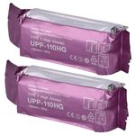 UPP-110HG Ultrasound Paper Compatible for Sony, 2 Roll High Gloss Ultrasound Thermal Print Film/Media 110mm x 18m