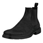 ECCO Men's Helsinki 2.0 Double Gore Chelsea Boot, Black Nubuck, 7-7.5