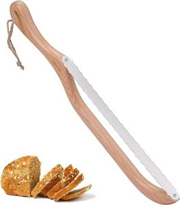 Recsrdce Bread Knife�，15.6inch Bread Bow Knife， bread knife for homemade bread, sourdough bread knife，Premium Stainless Steel bread slicing knife with protective cover（Suitable for: left or right hand）