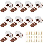 10 Sets Drawer Guide Kit, Track Slides Guides for Kenlin Rite-Trak II, Vaughan Bassett, Legacy, Dresser Drawer Replacement Parts Repair Kit, with Metal Backing and Roller