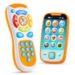 JOYIN Smartphone Toys for Baby, Remote Control Baby Phone with Music, Baby Learning Toy, Christmas Birthday Gifts for Baby, Infants, Kids, Boys and Girls, Holiday Stuffers Present