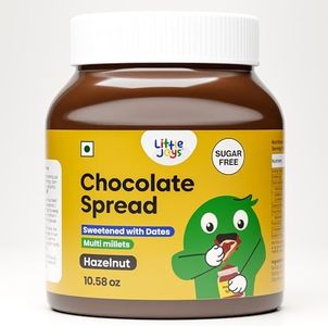 Little Joys Chocolate Spread. No Sugar, No Palm Oil, No Preservatives. Sweetened with Dates. Rich Hazelnut, Cocoa, Multi Millets. 10.58 Oz