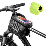 ROCKBROS Bike Phone Bag Bicycle Waterproof Front Frame Pouch Handlebar Bag Cycling Top Tube Cell Phone Storage Bag for iPhone 11 12 13 PRO XS XR 8 7 Plus Below 6.2”/5.8”