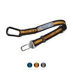 Kurgo Direct to Seat Belt Tether, Universal Car Seat Belt for Dogs, Works with any Pet Harness, Adjustable Length, Black/Orange