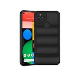 Amazon Brand - Solimo Puffer Case Camera Protection Soft Back Cover for Google Pixel 4A 5G - Black