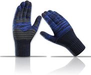 Winter Gloves for Men Anti Slip Warm TouchScreen Glove Anti Slip Warm Lining Knit Mens Gloves for Women (Navy Blue)