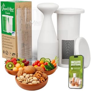 Vegan Milker by Chufamix, kitchen tool to make Plant Milks (soy, rice, oats & nut milk maker) or Coffee (from whole beans). Made in Europe. Recipe E-Book