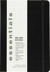 Essentials Large Black Grid-Lined Notebook, A5 Size