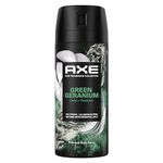 AXE Fine Fragrance Collection Premium Body Spray for Men Green Geranium deodorant with 72H odour protection and freshness Infused with Geranium, Cedar, and Patchouli Essential Oils 113 g