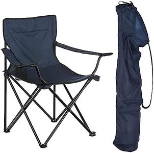 Nirvitthal Camping Folding Chair Outdoor Garden, Picnic, Travelling, Lawn, Patio Outdoor Collapsible Chairs With Carrying Bag - Polystyrene, Blue