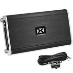 NVX VAD27001 Monoblock 1-Ch Class D Amplifier 5400W Max, 2700W RMS High Power, 1/2/4-ohm Stable, Low Pass X-Over, Bass Boost, Remote Subwoofer Bass Knob, for Car/Truck/Marine/UTV/Motorcycle