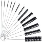 Pipe Cleaner Brush Set,13 Variable Sizes Nylon Pipe Cleaner Brush Stainless Steel Handle for Cleaning Small Pipe Bottle Reusable Straw Cleaner Brush (Small)