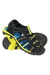 Mountain Warehouse Bay Kids Shandals - Neoprene Shoes Sandals, Comfortable Childrens Beach Shoes, Midsole, Adjustable Shoes - Footwear For Walking, Travelling Lime Kids Shoe Size 3