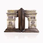 Decorative Bookends,Office Bookends,Bookends of The Arc De Triomphe,Book Ends for Heavy Books,Book Holders for Shelves,Book Stoppers for Coffee Shop,Bar,Home (Arc De Triomphe)