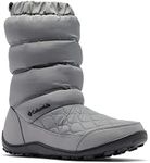 Columbia Women's Minx Slip on Boot, Titanium Grey Steel/Black, 9, Titanium Grey Steel/Black, 9