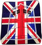 Doctor Who Union Jack Super Plush Silk Touch Blanket Throw