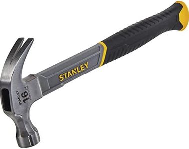 STANLEY Martillo Sacaclavos Fibra Vidrio, Empuñadura Ergonómica, Mango Bi-material, Mango de Fibra de Vidrio, Peso 450gr, Durabilidad y Comodidad, STHT0-51309