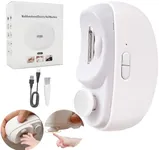 Bufccy Electric Baby Nail Clippers, 2-in-1 Polished Automatic Baby Nail Trimmer, Safe & USB Rechargeable Baby Nail File with Nail Clip Storag, LED Light, Nail Clipper Suitable for Babies, Kids