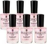 duri Rejuvacote 1 Original Maximum Strength Nail Growth System Base, Top Coat - Nails Hardening, Repair, Chipping, Strengthen, Breaking and Brittle Treatment (Pack of 6)