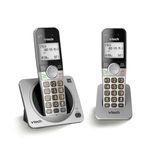 VTech 2 Handset DECT 6.0 Expandable Cordless Phone with Call Block, CS5219-2 (Silver & Black)