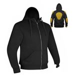 Sprint Choice CA ULT Pro Men's Motorcycle Riding Jacket Biker Hoodie Motorbike Protective Gear Made with Full Kevlar® Lining & CE Approved Armored (Black, XX-Large)