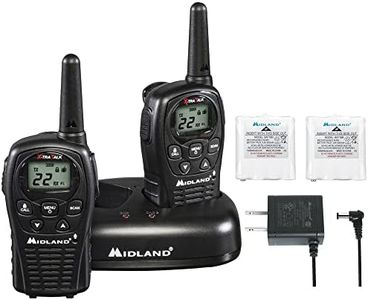 Midland - LXT500VP3, 22 Channel FRS Walkie Talkies with Channel Scan - Extended Range Two Way Radios, Silent Operation, Batteries Included (Pair Pack) (Black)