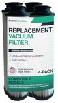 Crucial Vacuum Filter Parts Compatible with Hoover Part # 471062, 40140201, 43611042, 42611049, F923 - Fits Hoover Windtunnel Bagless HEPA Style Filter - Perfect Filters - Bulk (4 Pack)