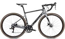 Twitter Stealth 22 Speed 700C Carbon Fiber SRAM Road Racing Bike (Black, 51)