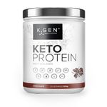 K-GEN™ Keto Collagen Protein Powder Natural Multi Collagen Chocolate Blend, Coconut MCT Vitamin C+B6 | UK Made Advanced Ketosis for Keto & Paleo | Low Carb Free-from: Sugar, Whey & Gluten