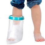 DOACT Kids Leg Cast Cover for Shower Bath, Waterproof Cast Protector for Foot, Keep Cast Bandage Dry, Watertight Cast Bag for Wound Foot Ankle Orthopedic Boot, Leg 31cm